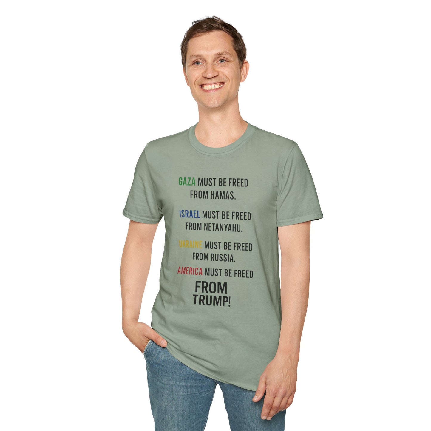 Protest Statement T-Shirt | Graphic Tee for Activists | Unisex Softstyle Shirt | Comfortable Casual Wear | Social Justice Fashion | [...]