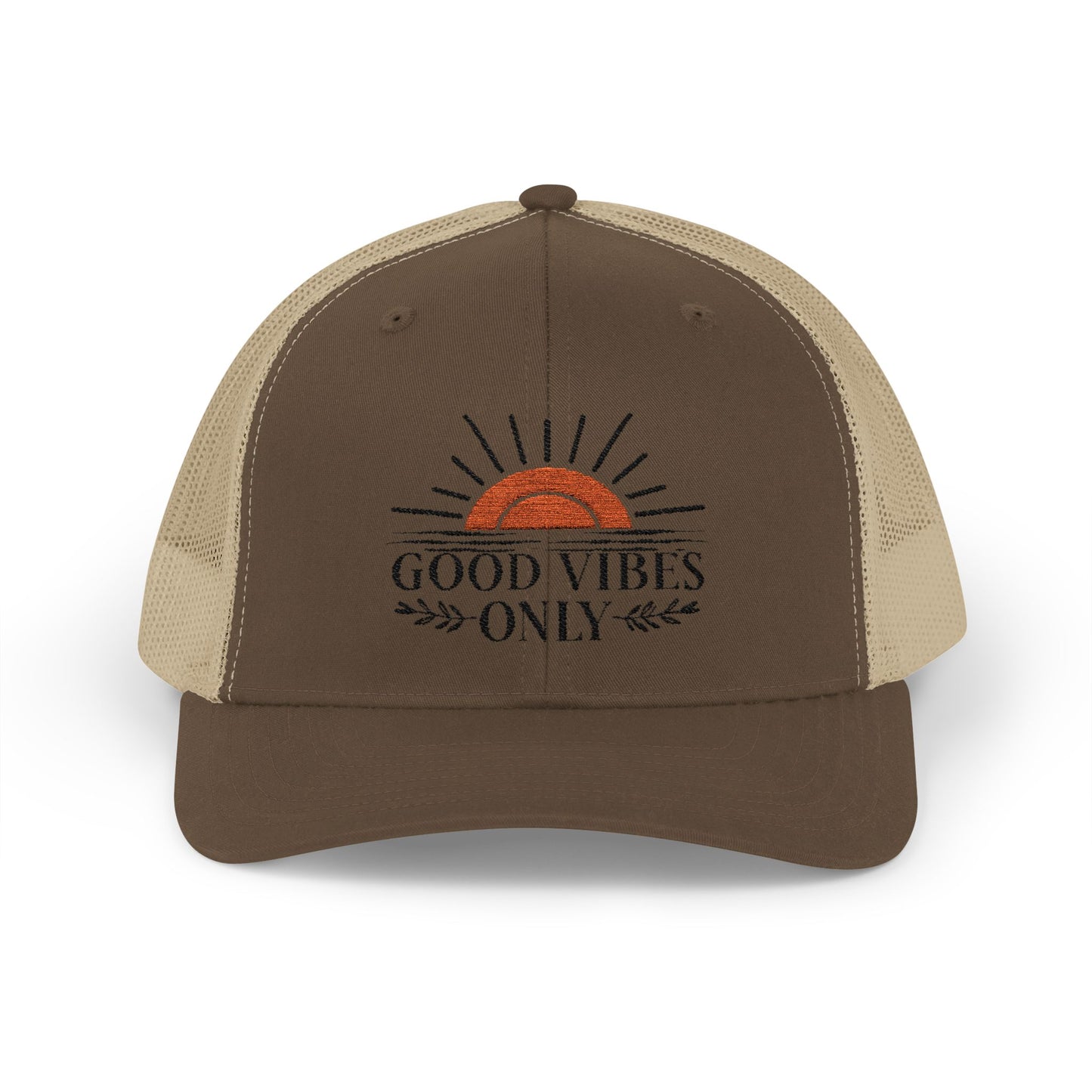 Good Vibes Only Trucker Cap, Summer and Spring headware, cool trendy trucker hat, gifts for him/her, summertime fun hat