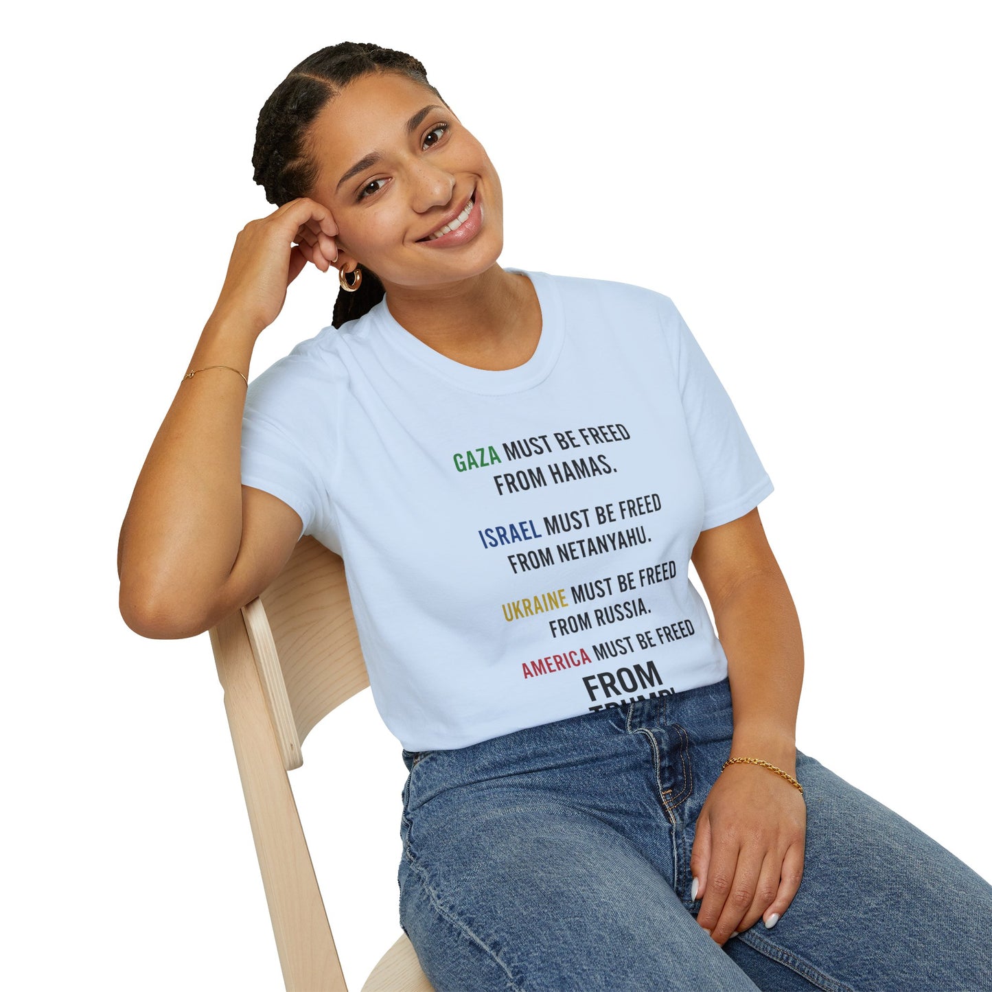 Protest Statement T-Shirt | Graphic Tee for Activists | Unisex Softstyle Shirt | Comfortable Casual Wear | Social Justice Fashion | [...]