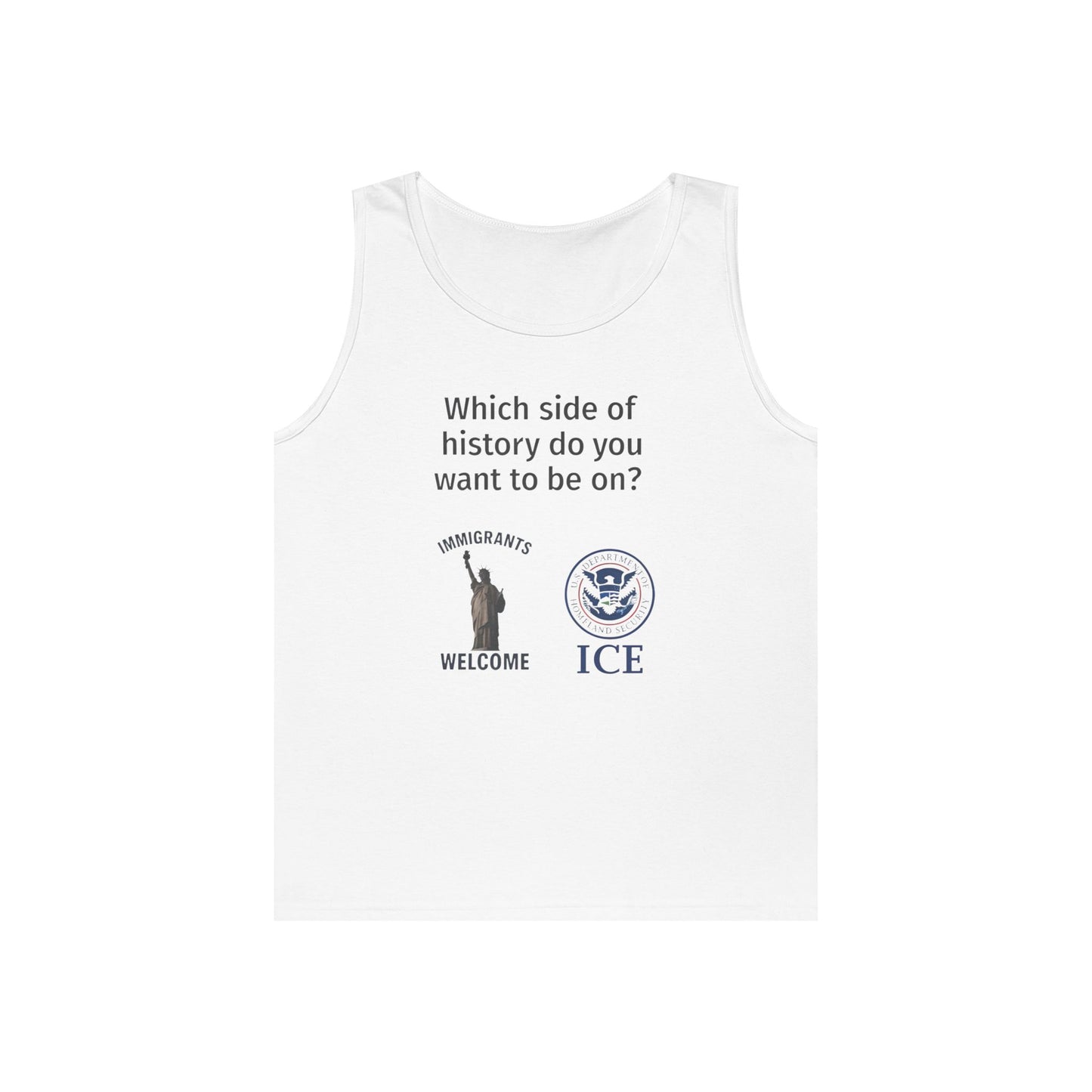 Liberty vs. ICE Tank Top - Welcome Immigrants, Advocacy Apparel, Social Justice Gear, Thought-Provoking Summer Wear, Casual [...]