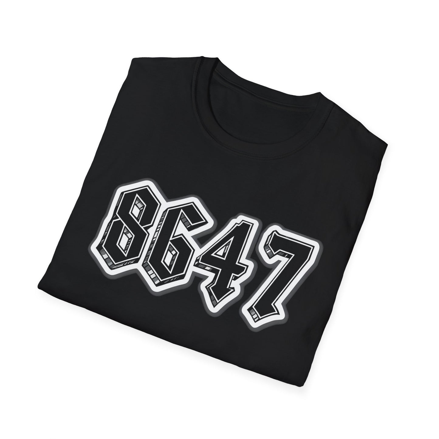 8647 Trendy Unisex T-Shirt with Bold Graphic 8647, Casual Streetwear, Gift for Him or Her, Everyday Wear, Comfortable Tee