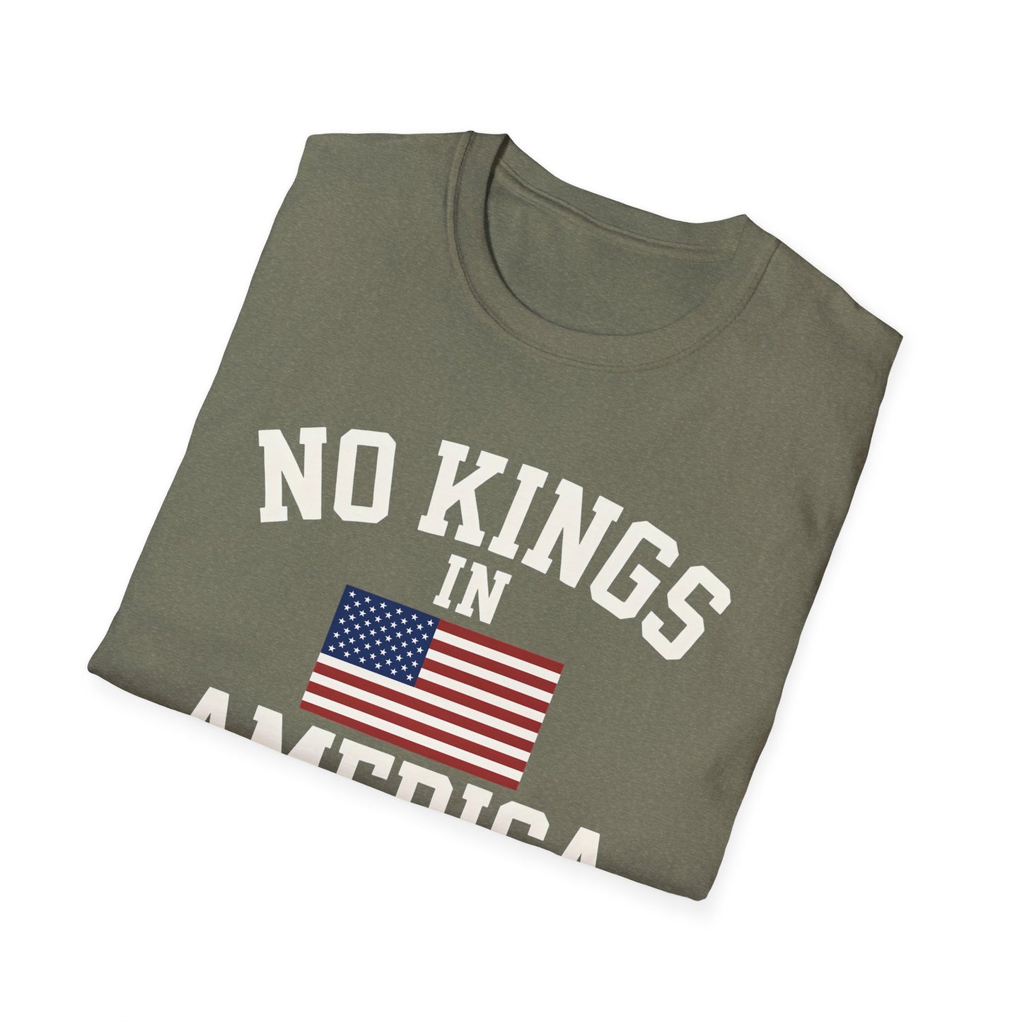 No Kings T-Shirt: No Kings in America Design, Patriotic Tee, Casual Wear, 4th of July Gift, Independence Day Shirt, Political [...]