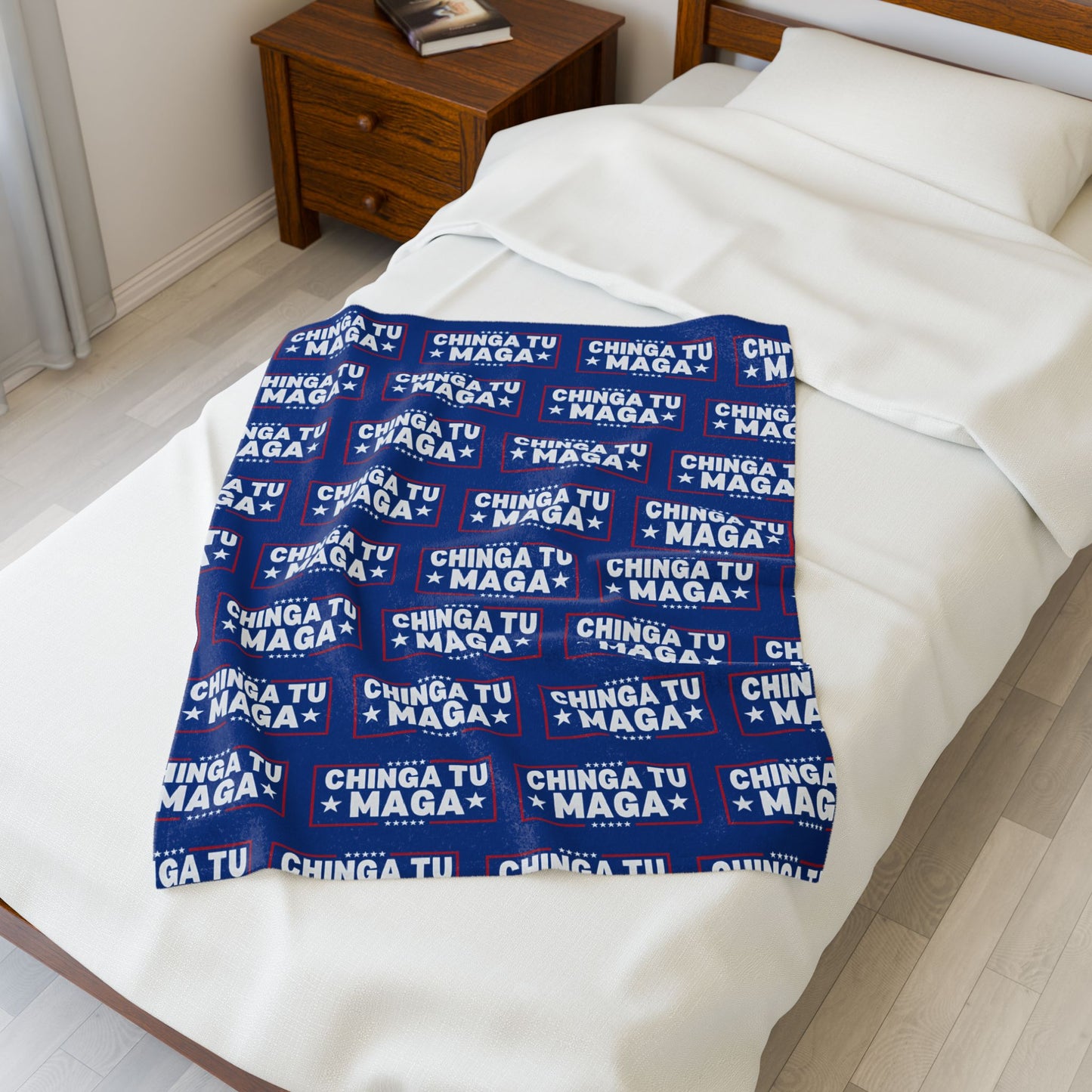 Chinga Tu MAGA Charming Velveteen Plush Blanket with Bold Message, Cozy Home Décor, Perfect Gift for Relaxing Evenings, Ideal for Conversations, [...]