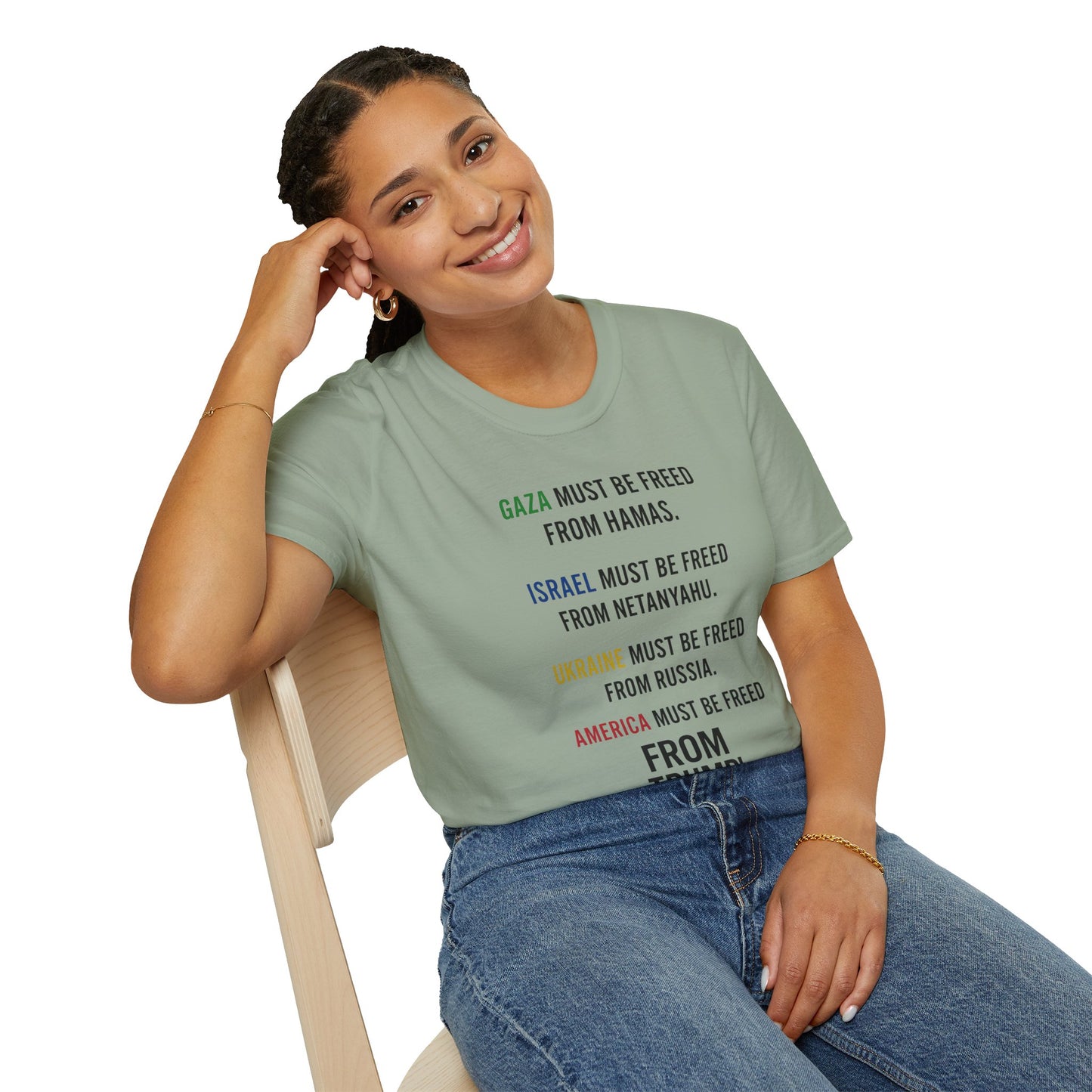 Protest Statement T-Shirt | Graphic Tee for Activists | Unisex Softstyle Shirt | Comfortable Casual Wear | Social Justice Fashion | [...]