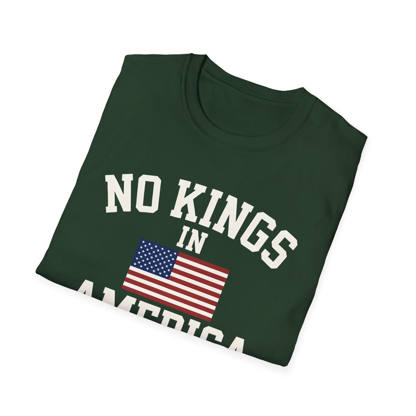 No Kings T-Shirt: No Kings in America Design, Patriotic Tee, Casual Wear, 4th of July Gift, Independence Day Shirt, Political [...]