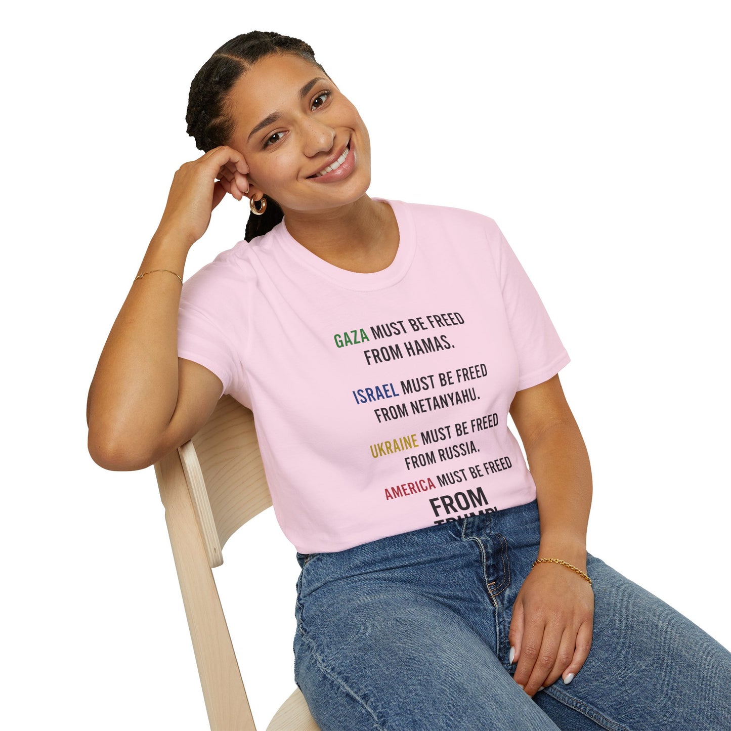 Protest Statement T-Shirt | Graphic Tee for Activists | Unisex Softstyle Shirt | Comfortable Casual Wear | Social Justice Fashion | [...]