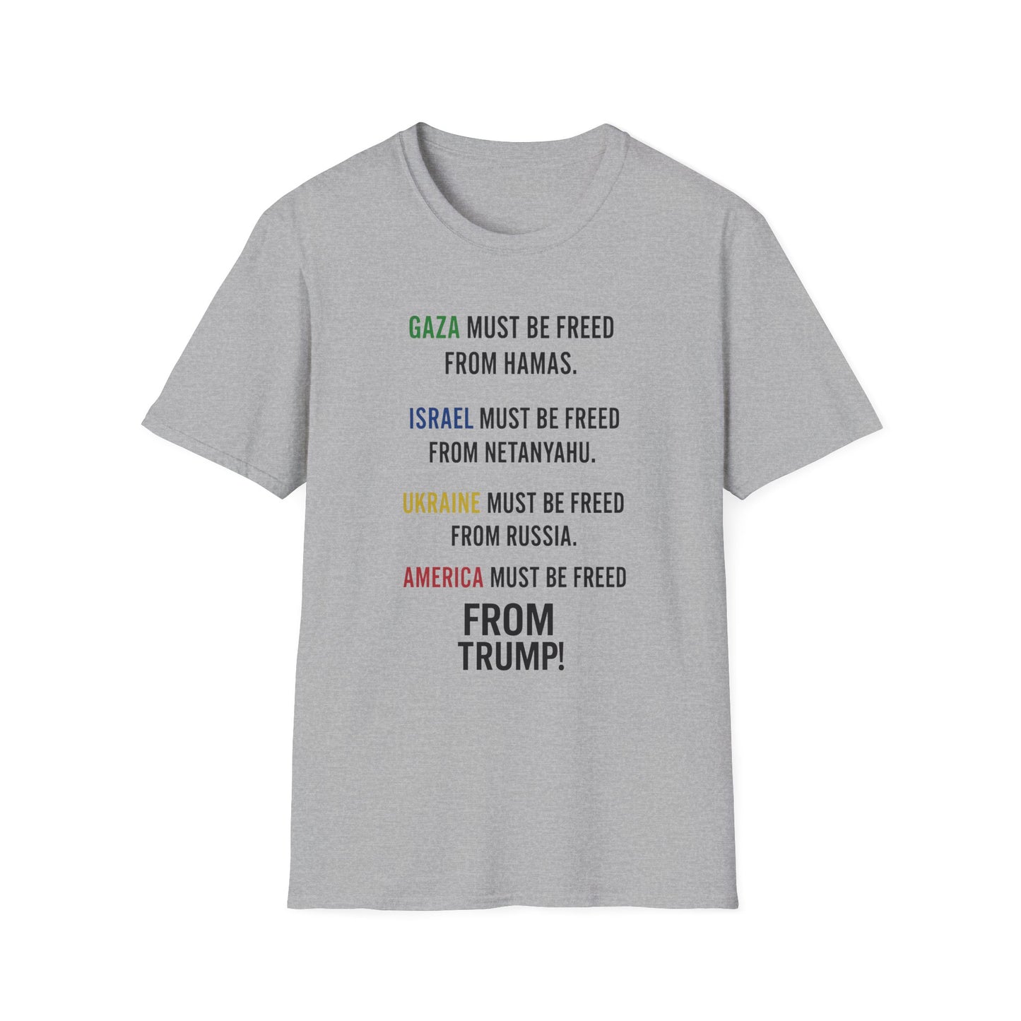 Protest Statement T-Shirt | Graphic Tee for Activists | Unisex Softstyle Shirt | Comfortable Casual Wear | Social Justice Fashion | [...]