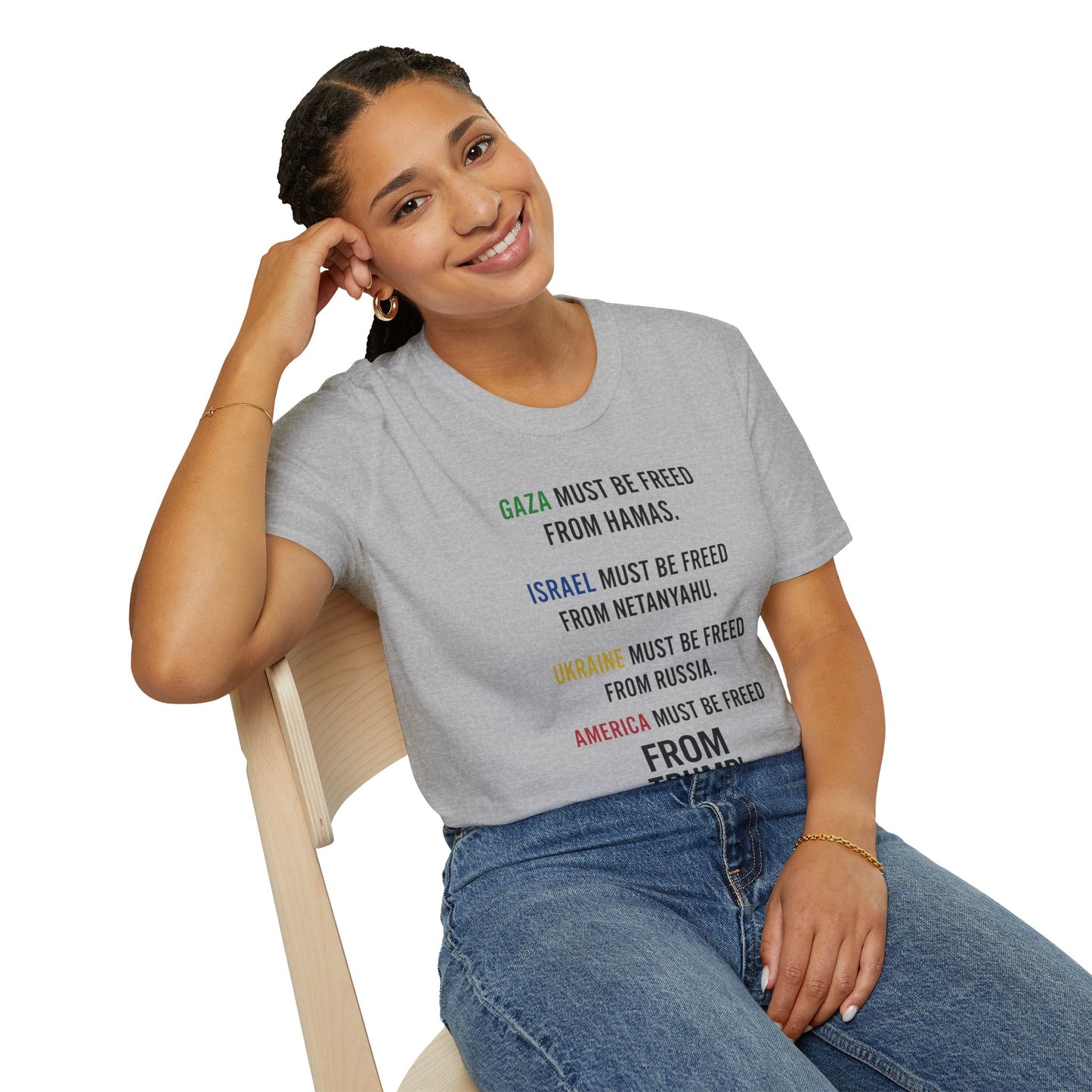 Protest Statement T-Shirt | Graphic Tee for Activists | Unisex Softstyle Shirt | Comfortable Casual Wear | Social Justice Fashion | [...]