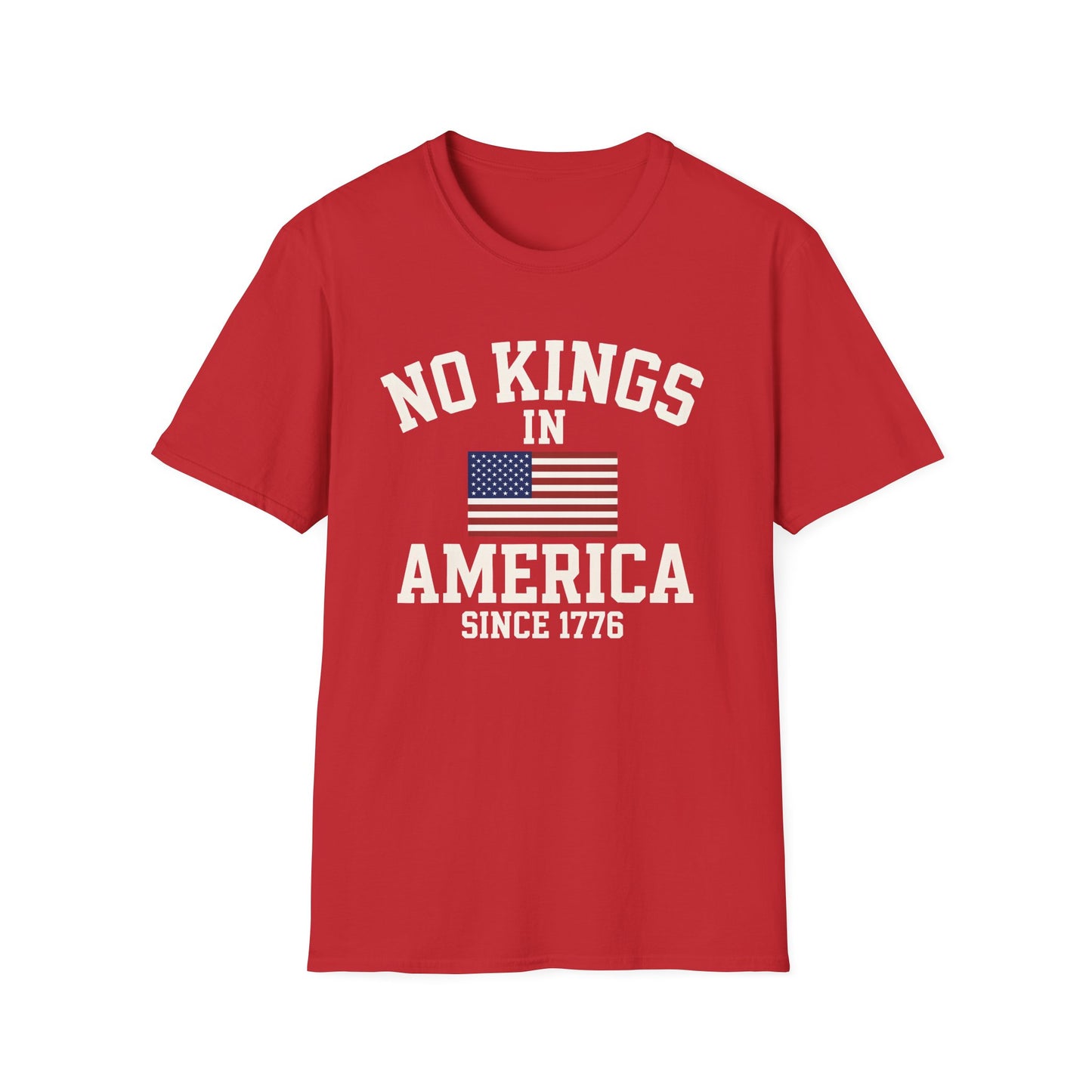 No Kings T-Shirt: No Kings in America Design, Patriotic Tee, Casual Wear, 4th of July Gift, Independence Day Shirt, Political [...]