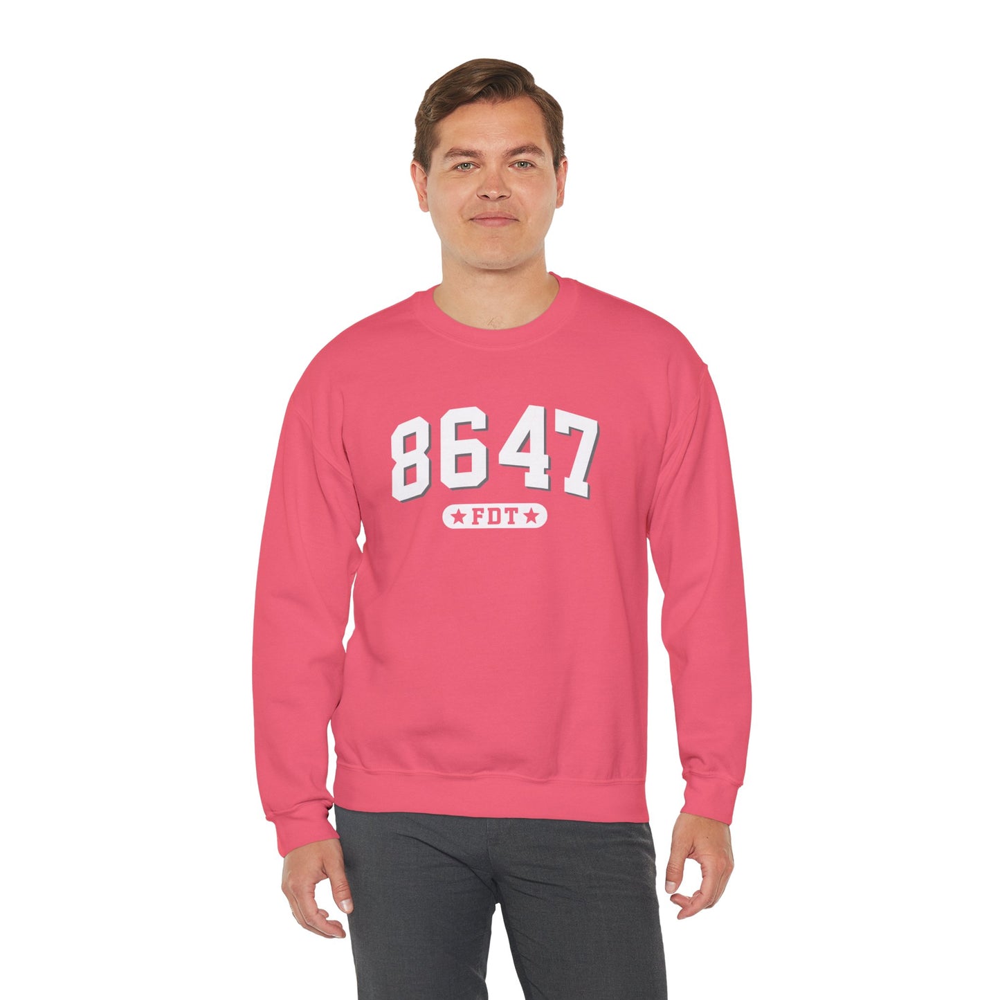 8647 FDT unisex Crewneck Sweatshirt, Stand with FDT Sweatshirt, No Trump Crewneck, Anti-Fascism Sweatshirt, unisex crewneck sweatshirt