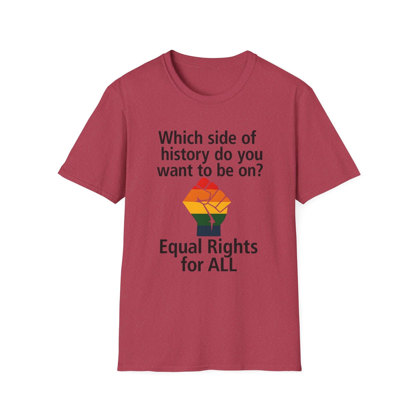 Equal Rights for All - What side of history do you want to be on? unisex T-shirt, Political Tee, Voter's Shirt, Casual Wear