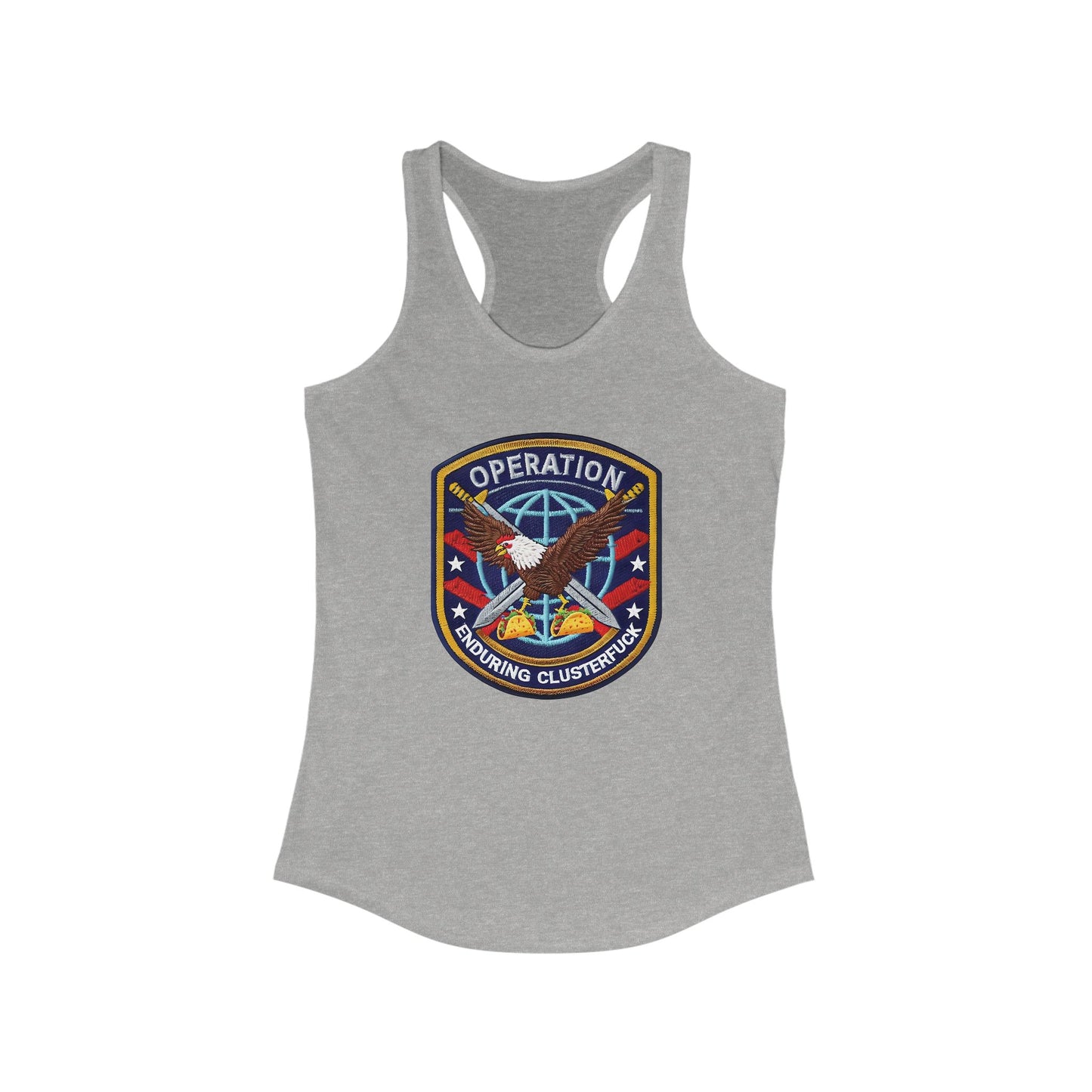 Operation Clusterfuck Women's Racerback Tank Top -  4th of July, Memorial Day, Veteran's Gift, Casual Summer Wear, [...]