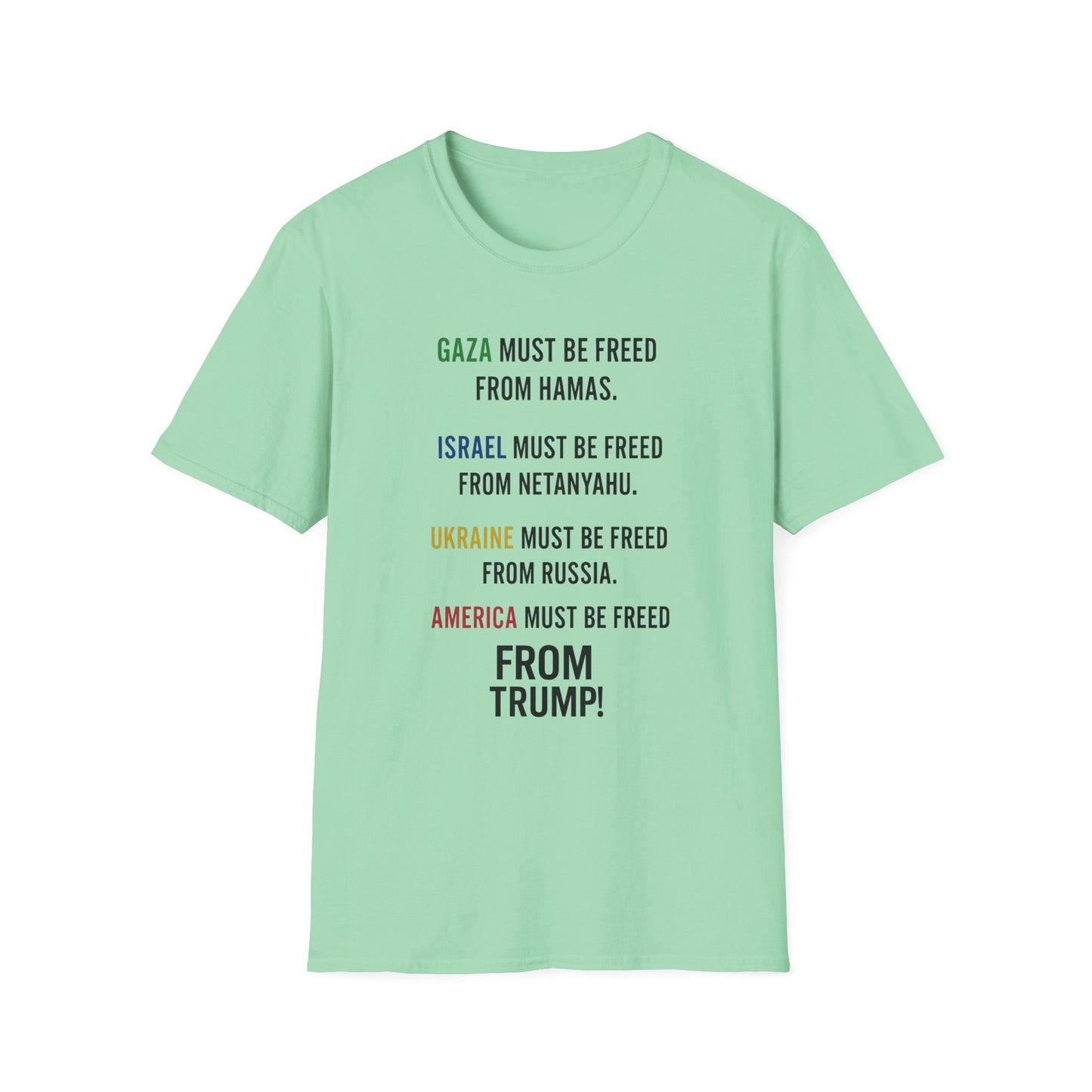 Protest Statement T-Shirt | Graphic Tee for Activists | Unisex Softstyle Shirt | Comfortable Casual Wear | Social Justice Fashion | [...]