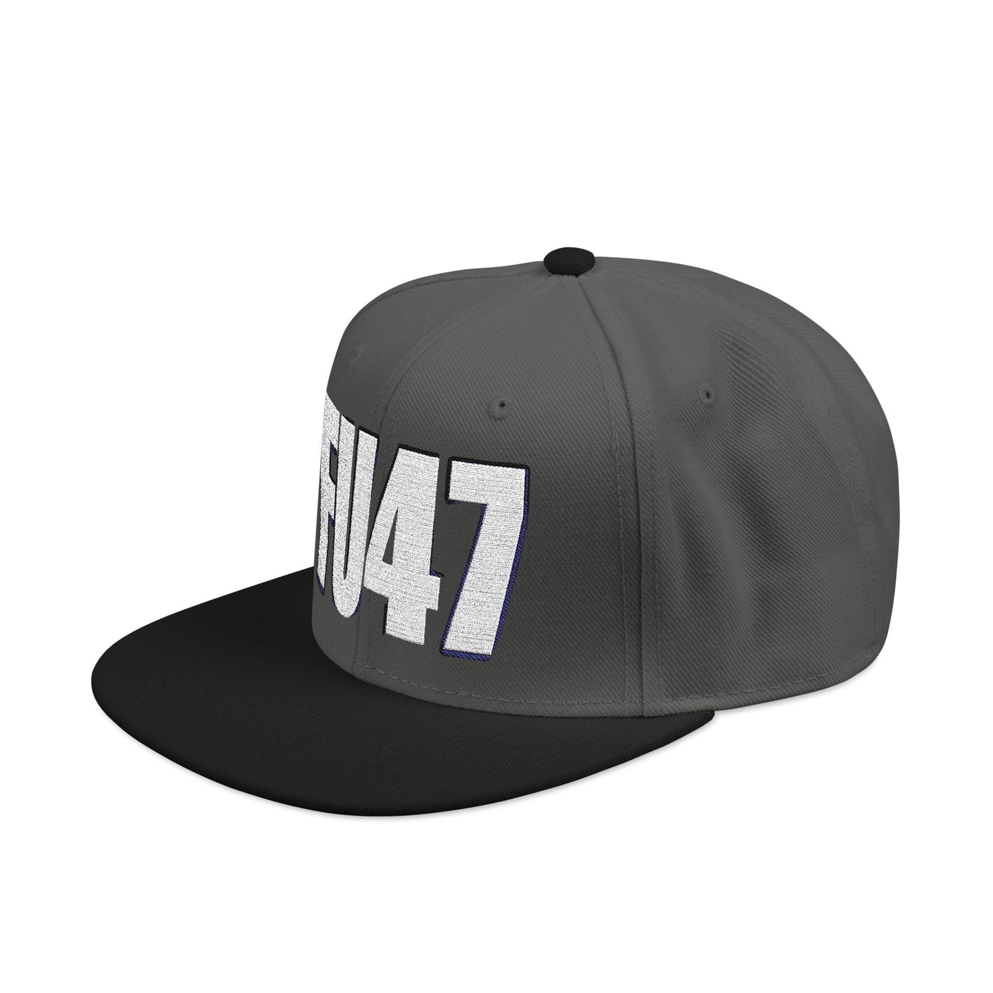 FU47 Snapback Cap, Trendy Embroidered Hat for Casual Style, Perfect for Gifting, Cool Streetwear Accessory, Unisex Cap