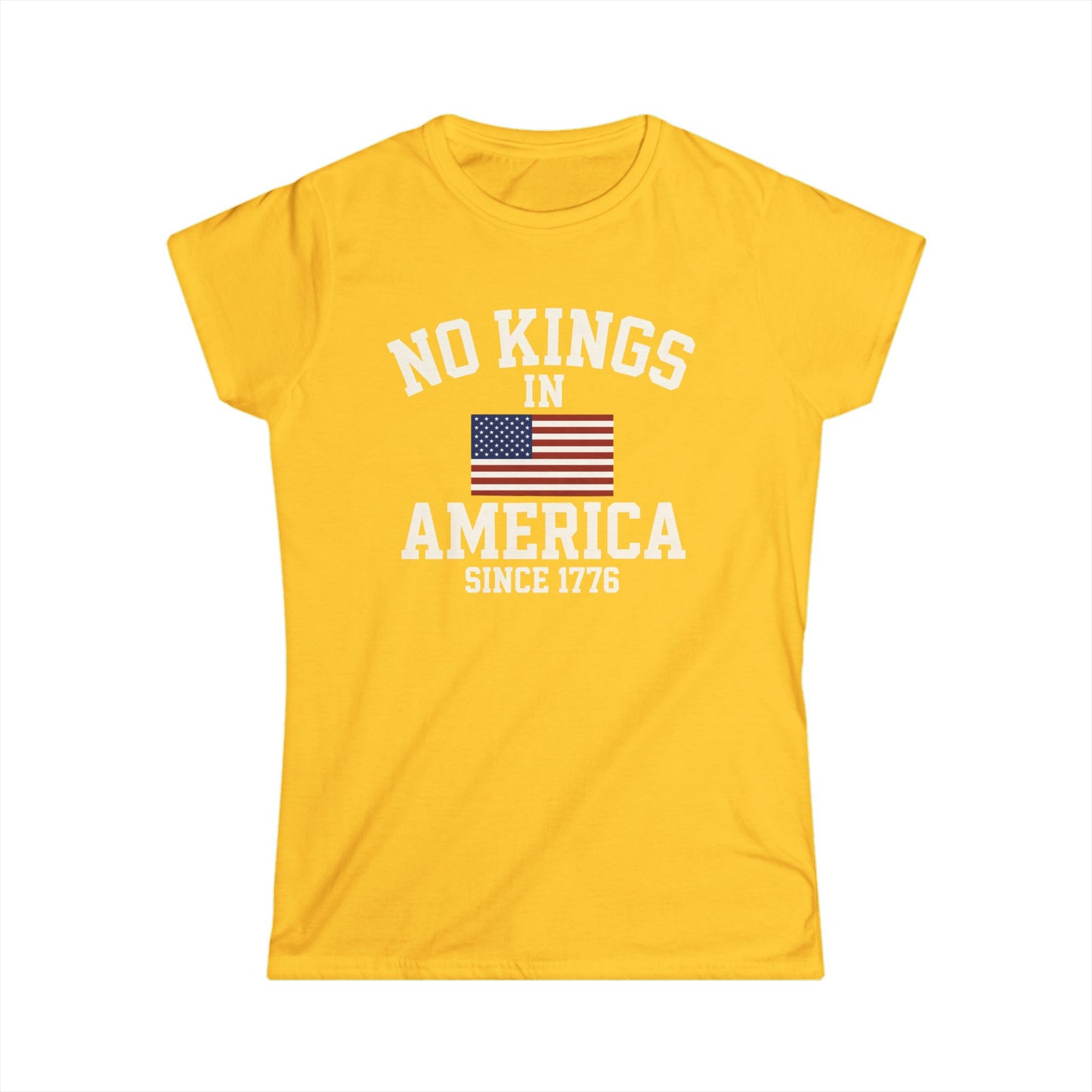 No Kings Ladies fit Tee - No Kings in America since 1776, American Pride Shirt, Independence Day Tee, Gift for History Buffs, [...]