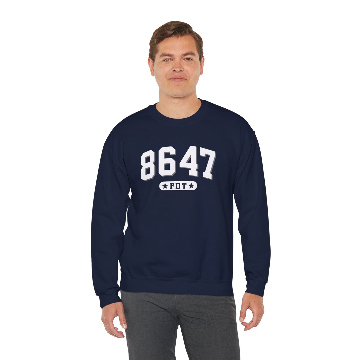 8647 FDT unisex Crewneck Sweatshirt, Stand with FDT Sweatshirt, No Trump Crewneck, Anti-Fascism Sweatshirt, unisex crewneck sweatshirt
