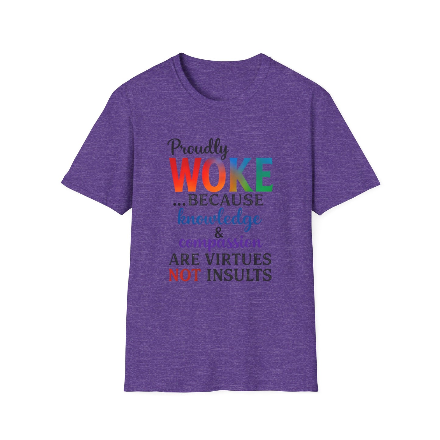 Woke Message Unisex T-Shirt, Softstyle Tee for Activism, Awareness, Unique Gift for Friends, Social Justice Apparel, Comfortable [...]