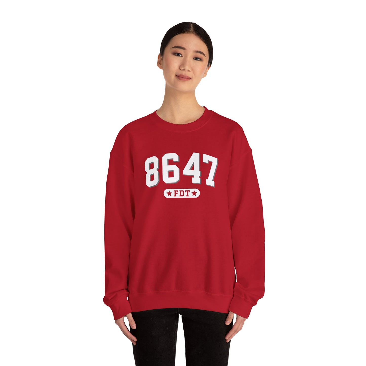 8647 FDT unisex Crewneck Sweatshirt, Stand with FDT Sweatshirt, No Trump Crewneck, Anti-Fascism Sweatshirt, unisex crewneck sweatshirt
