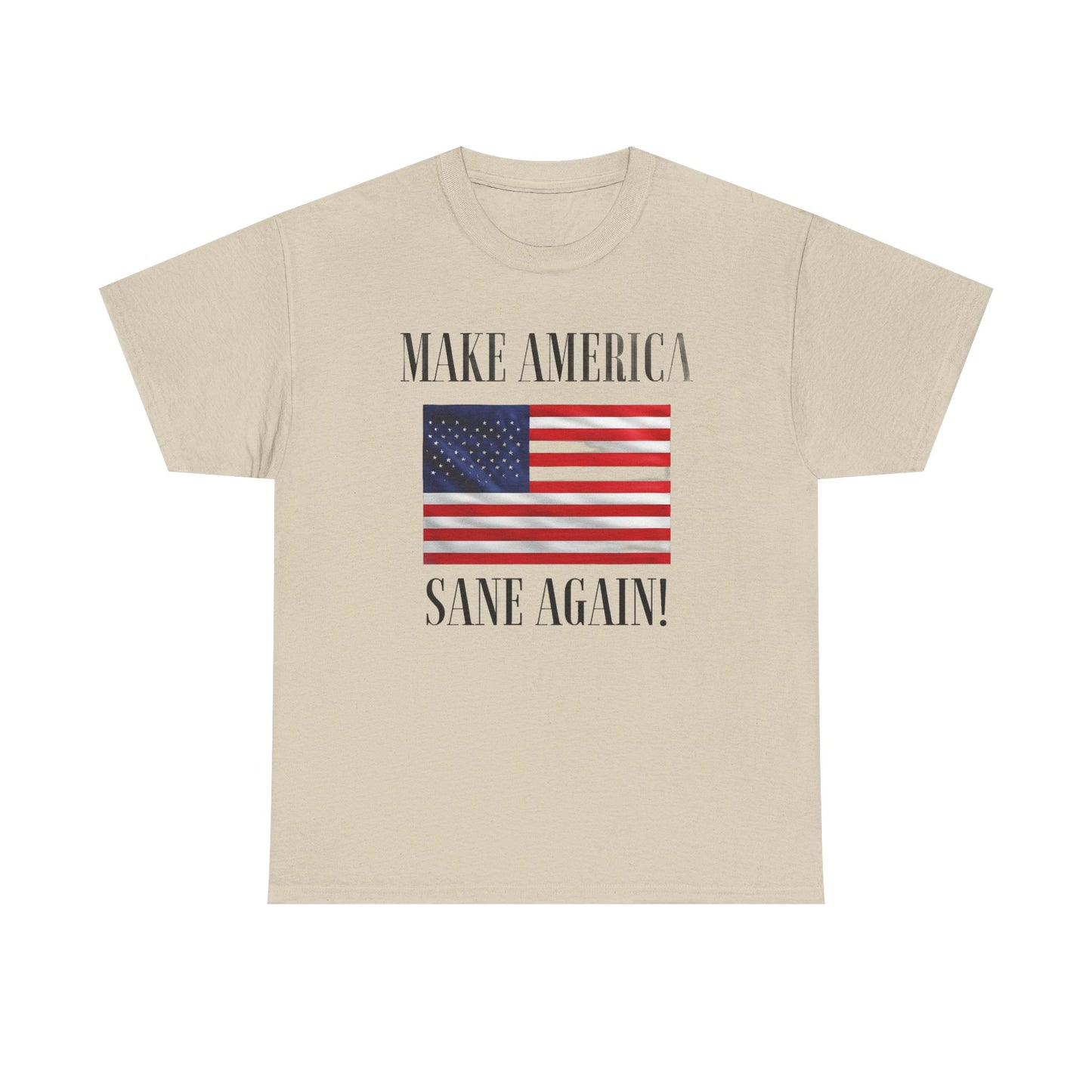 Make America Sane Again! T-Shirt, Unisex Graphic T-Shirt, Political Statement Tee, Anti Fascism, Anti MAGA