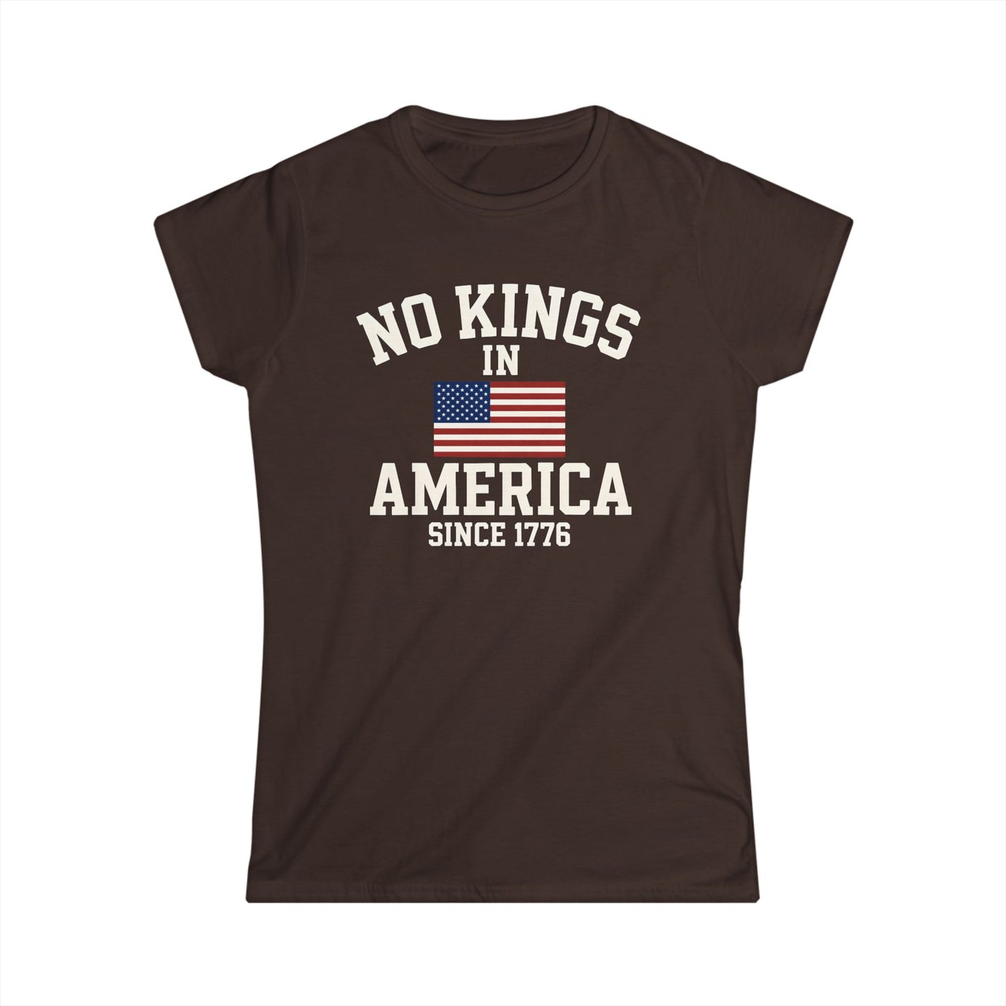No Kings Ladies fit Tee - No Kings in America since 1776, American Pride Shirt, Independence Day Tee, Gift for History Buffs, [...]