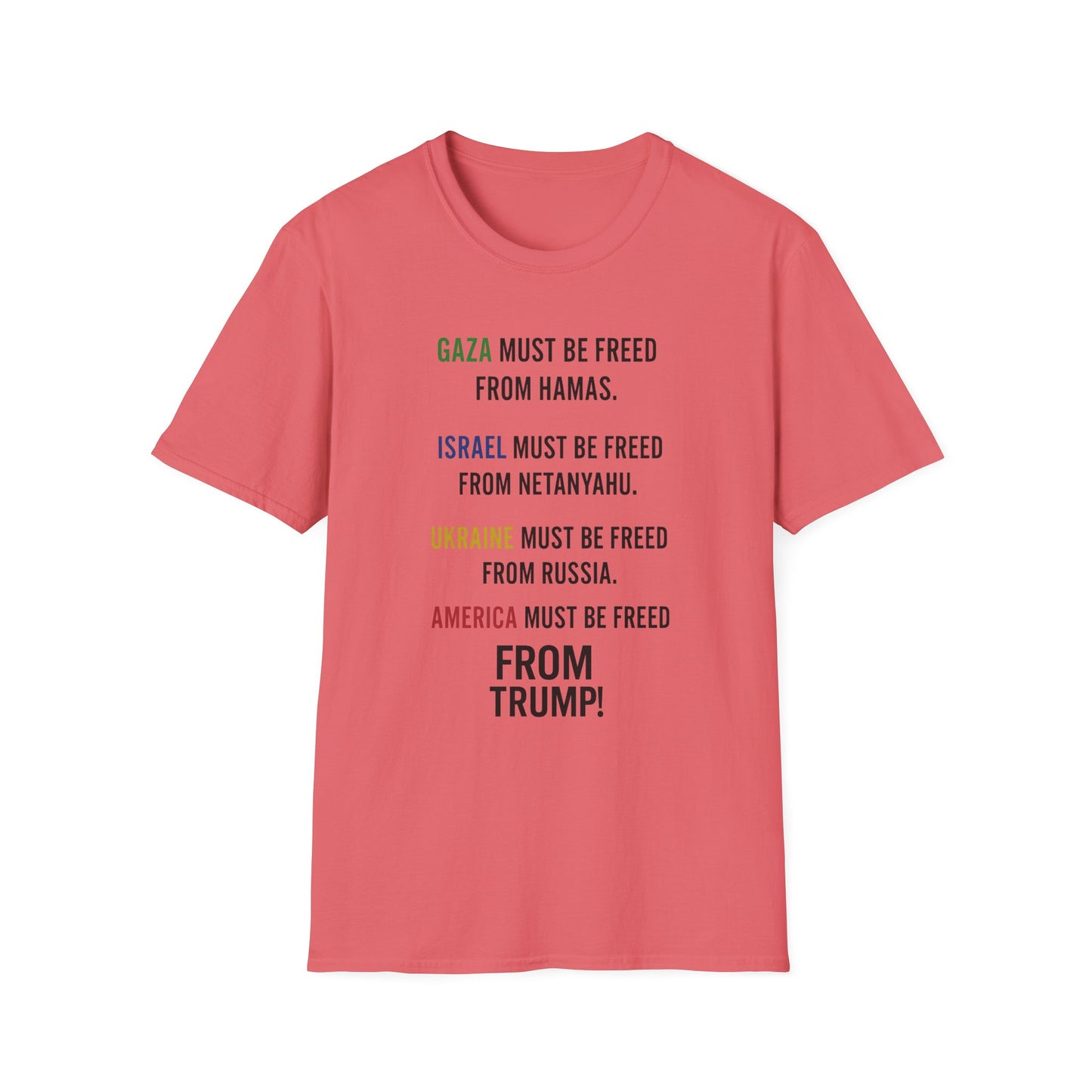 Protest Statement T-Shirt | Graphic Tee for Activists | Unisex Softstyle Shirt | Comfortable Casual Wear | Social Justice Fashion | [...]