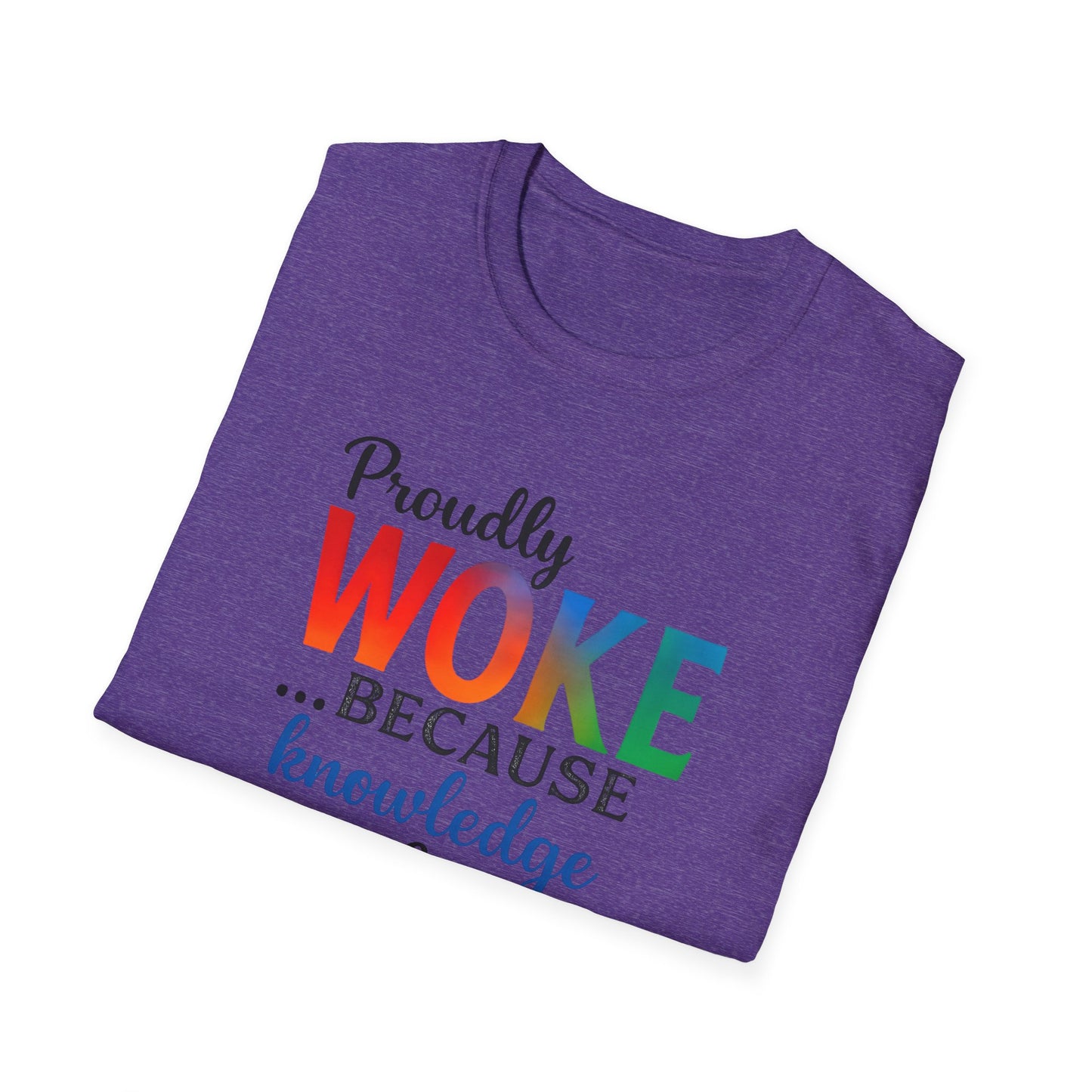 Woke Message Unisex T-Shirt, Softstyle Tee for Activism, Awareness, Unique Gift for Friends, Social Justice Apparel, Comfortable [...]