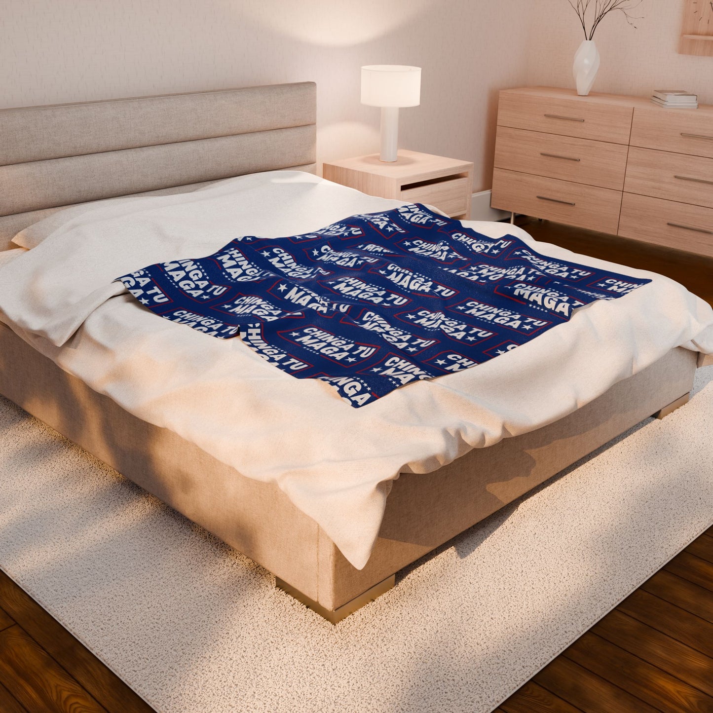 Chinga Tu MAGA Charming Velveteen Plush Blanket with Bold Message, Cozy Home Décor, Perfect Gift for Relaxing Evenings, Ideal for Conversations, [...]