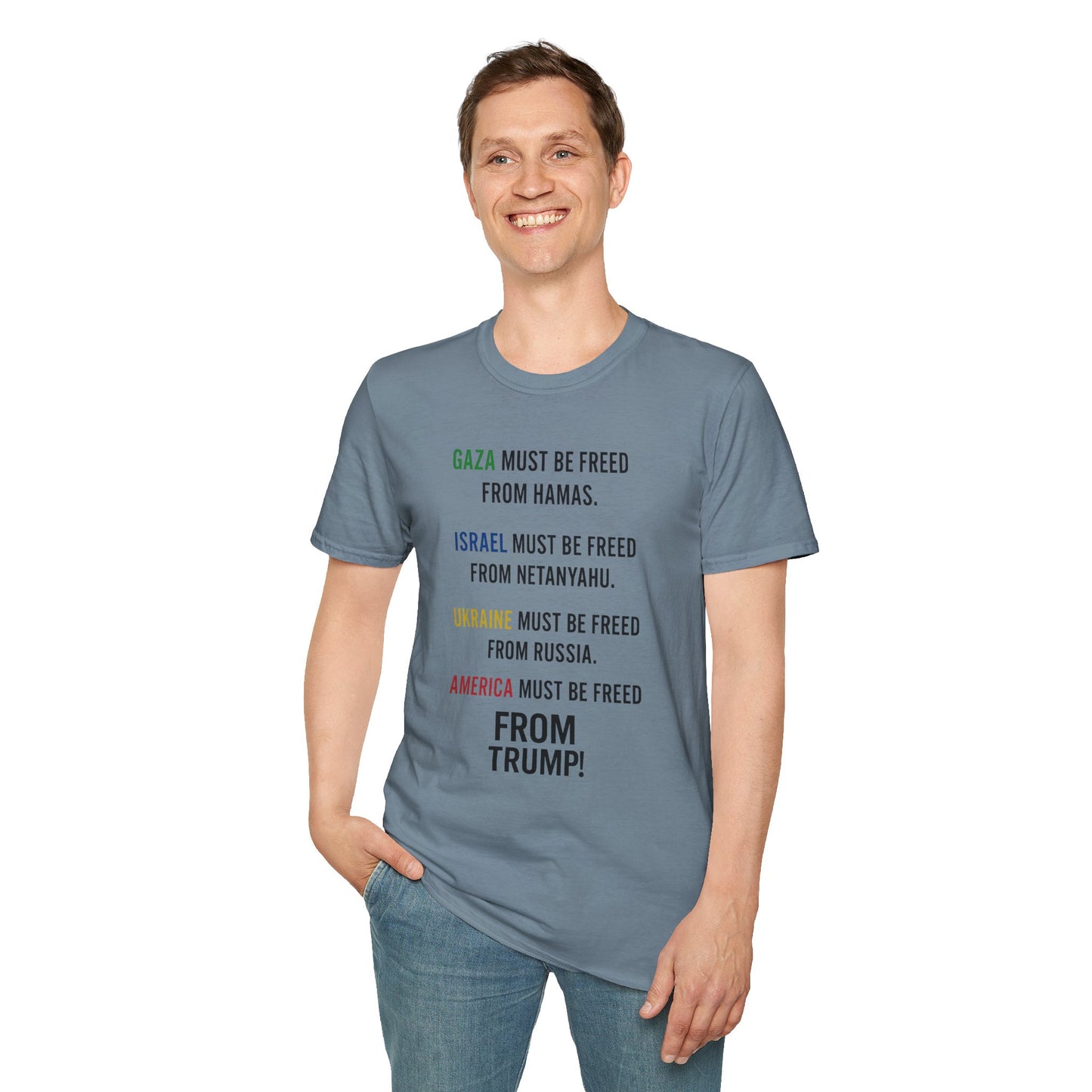 Protest Statement T-Shirt | Graphic Tee for Activists | Unisex Softstyle Shirt | Comfortable Casual Wear | Social Justice Fashion | [...]