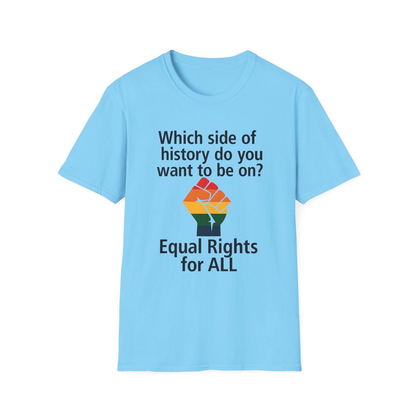 Equal Rights for All - What side of history do you want to be on? unisex T-shirt, Political Tee, Voter's Shirt, Casual Wear