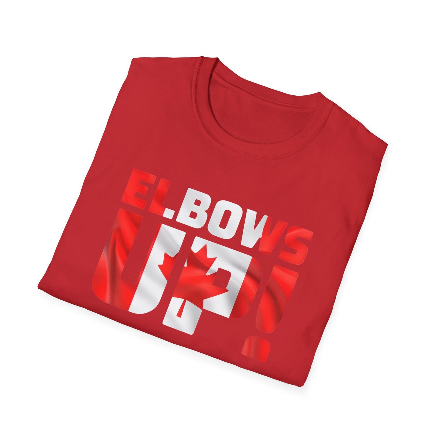 Canadian Pride Elbows Up T-Shirt, Unisex Tee, Fun Canada Day Apparel, Gift for Canada Lovers, Comfortable Travel Shirt