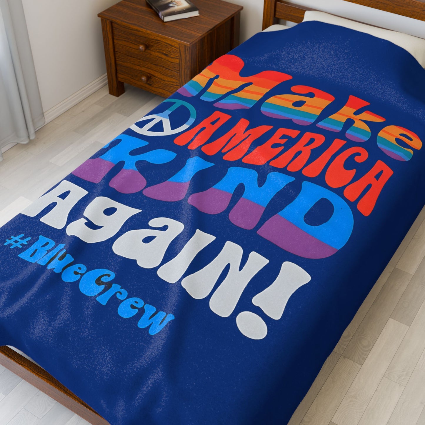 Make America Kind Again Plush Blanket - Cozy Gift for Kindness Advocates, Living Room Decor, Comfy Throw, Soft Blanket for All Ages, [...]