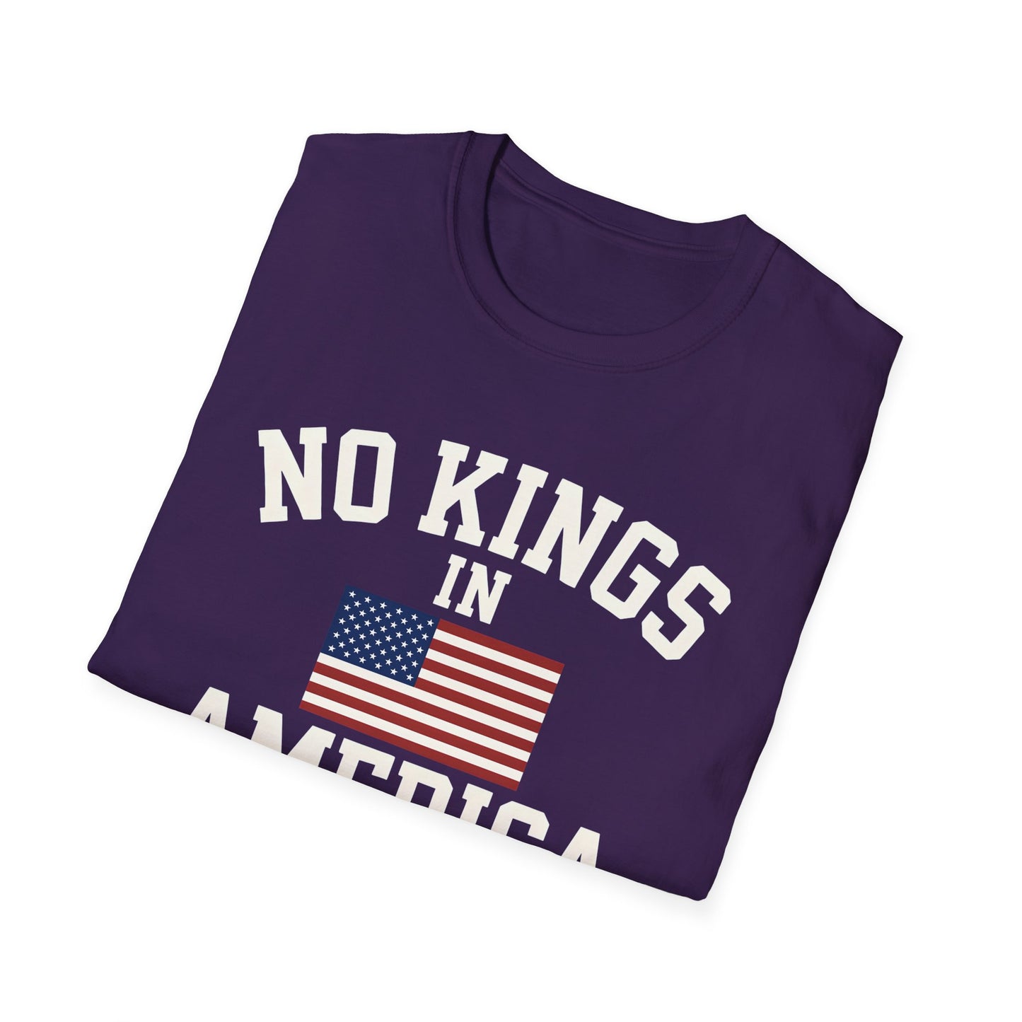 No Kings T-Shirt: No Kings in America Design, Patriotic Tee, Casual Wear, 4th of July Gift, Independence Day Shirt, Political [...]