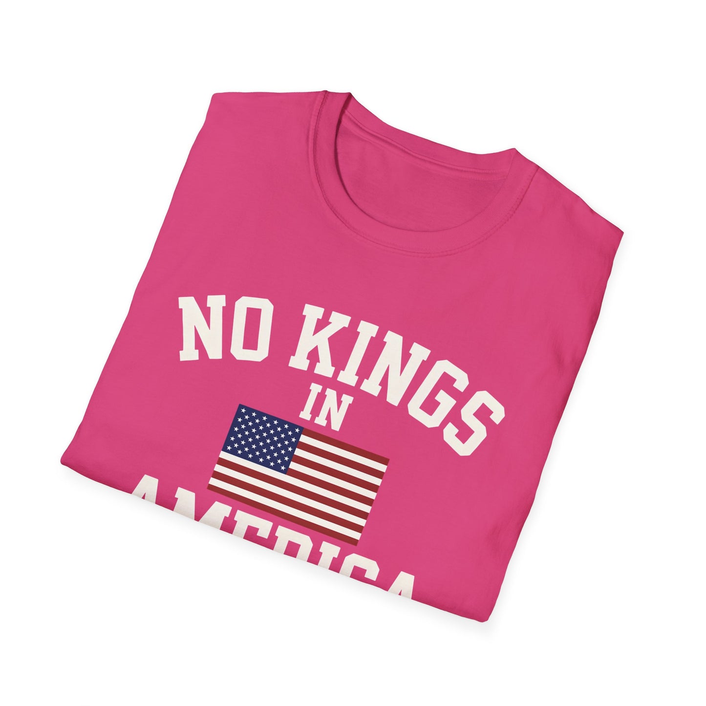 No Kings T-Shirt: No Kings in America Design, Patriotic Tee, Casual Wear, 4th of July Gift, Independence Day Shirt, Political [...]