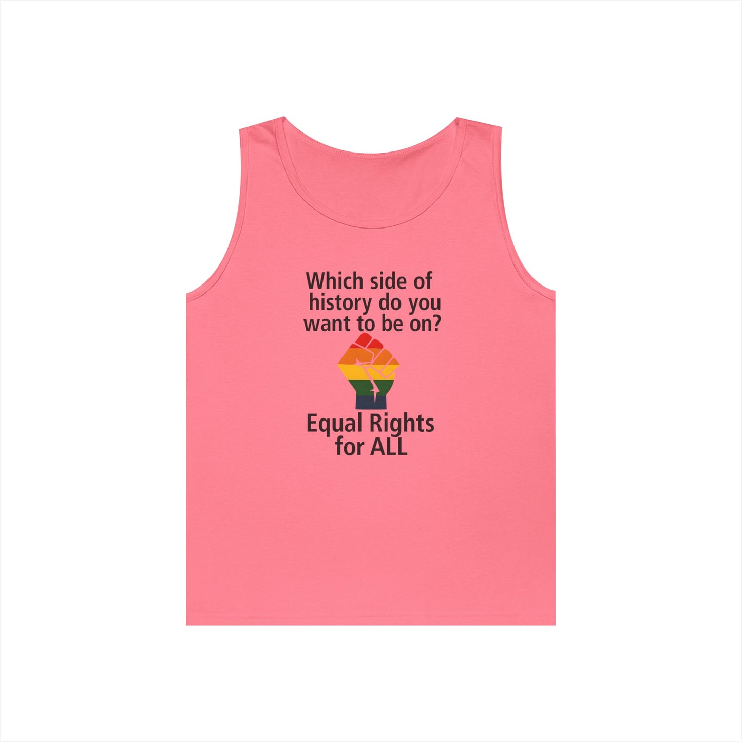 Unisex Equal rights for all Tank Top for Equality Activism, Protest Wear, LGBT Pride, Summer Casual, Gift for Activists