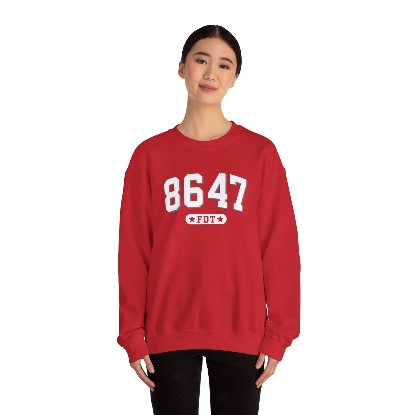 8647 FDT unisex Crewneck Sweatshirt, Stand with FDT Sweatshirt, No Trump Crewneck, Anti-Fascism Sweatshirt, unisex crewneck sweatshirt