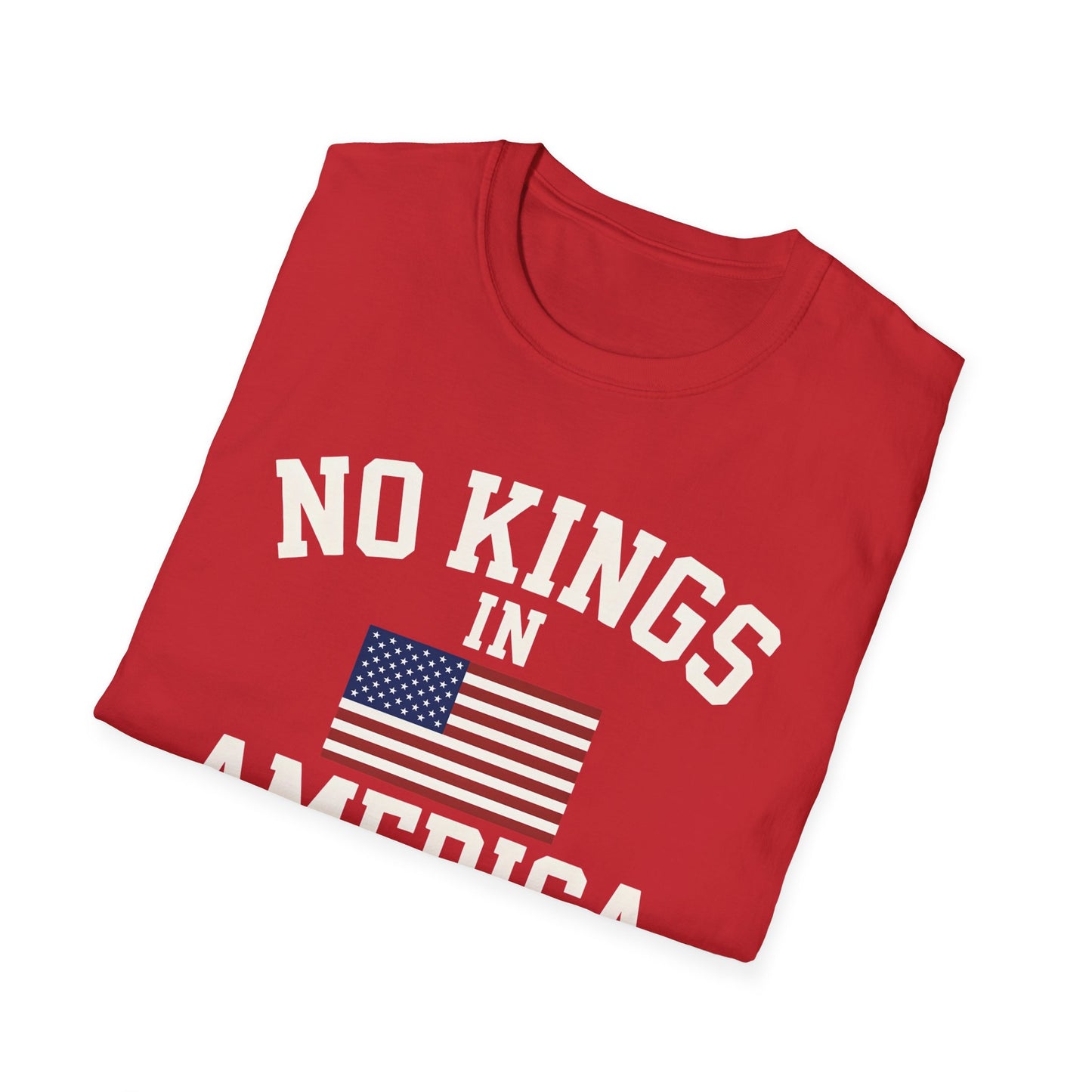 No Kings T-Shirt: No Kings in America Design, Patriotic Tee, Casual Wear, 4th of July Gift, Independence Day Shirt, Political [...]