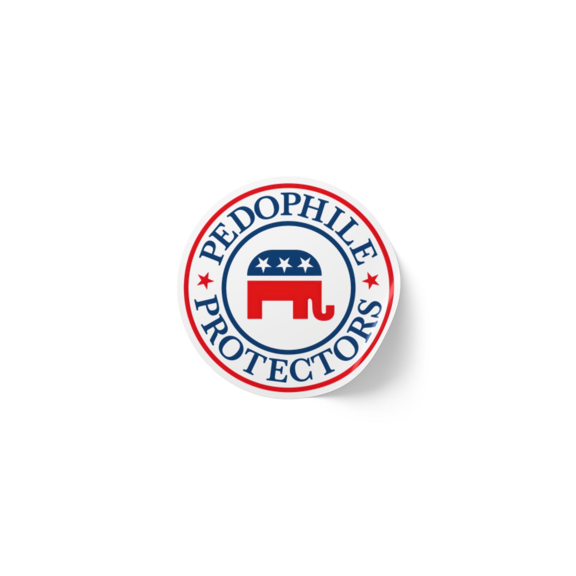 Political Round Sticker Labels, GOP Elephant Stickers, Custom Labels for Events, Party Favors, Fundraising, Campaign Supplies