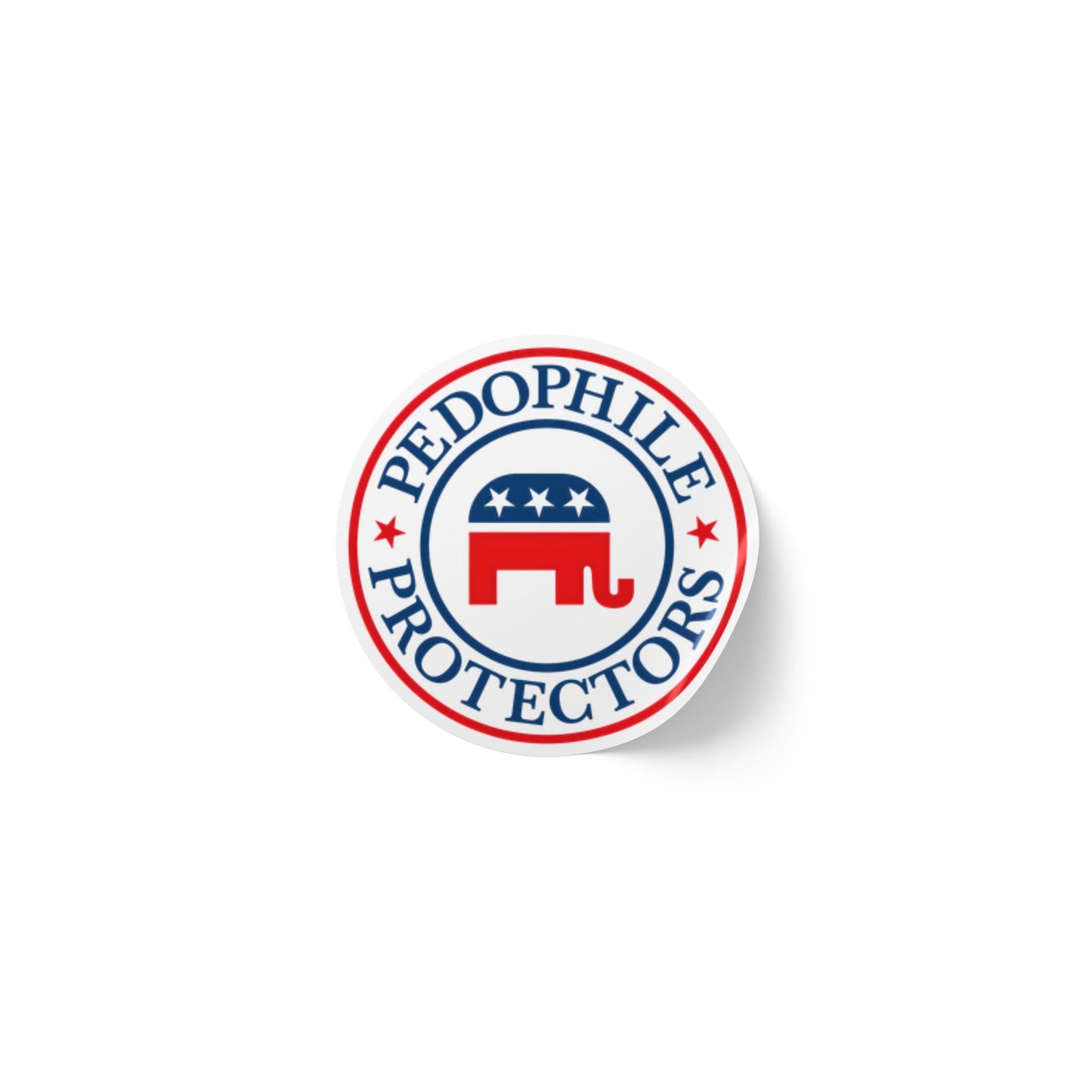 Political Round Sticker Labels, GOP Elephant Stickers, Custom Labels for Events, Party Favors, Fundraising, Campaign Supplies