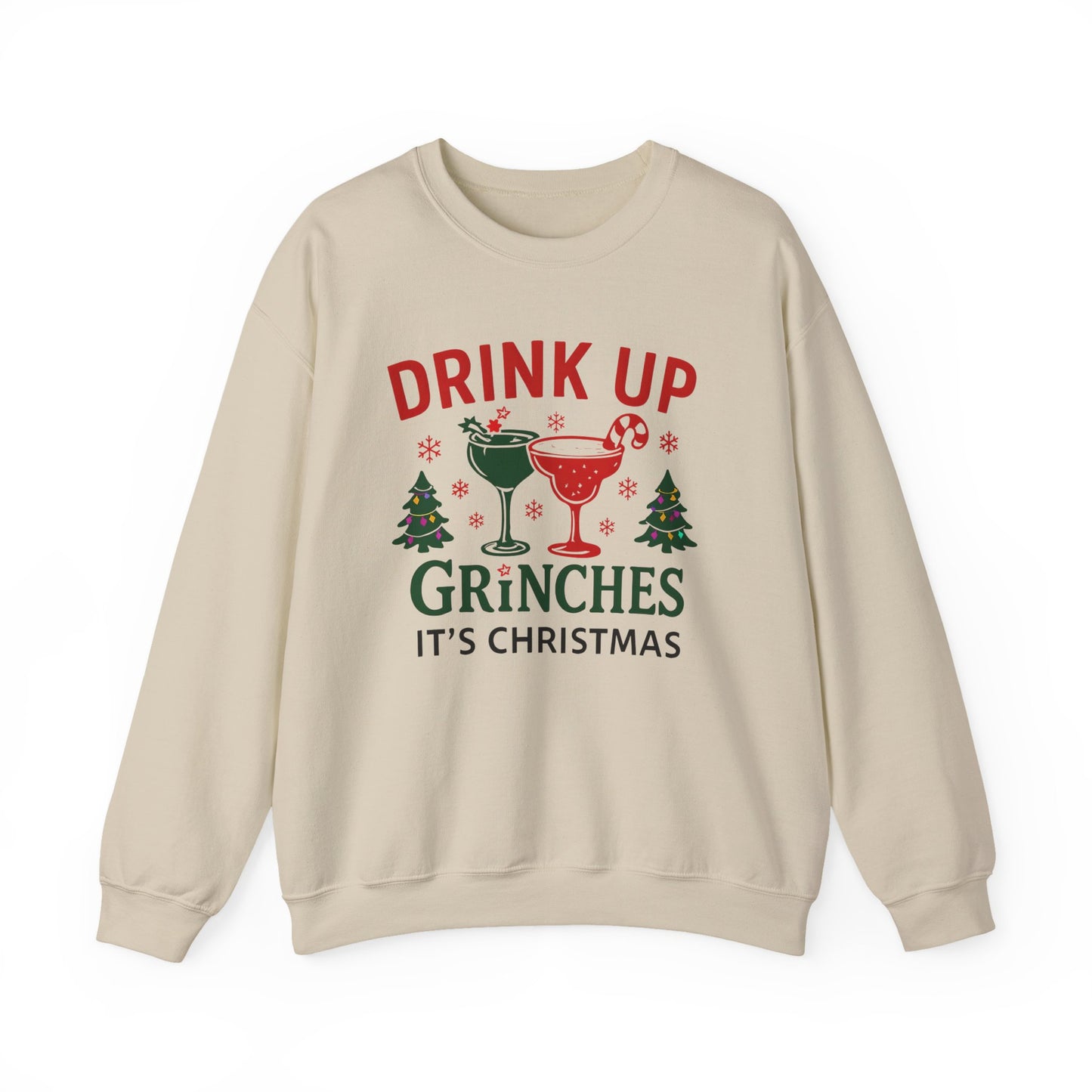 Drink Up Grinches - Its Christmas unisex crewneck Festive Holiday Sweatshirt, Drink Up Grinches Crewneck, Christmas Gift, Ugly Sweater Alternative, Family Gathering Outfit, Winter [...]