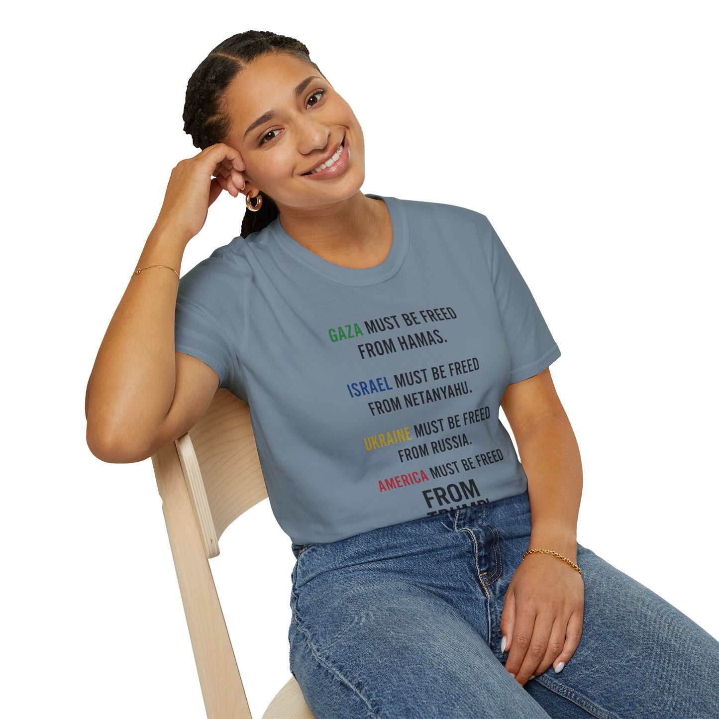 Protest Statement T-Shirt | Graphic Tee for Activists | Unisex Softstyle Shirt | Comfortable Casual Wear | Social Justice Fashion | [...]
