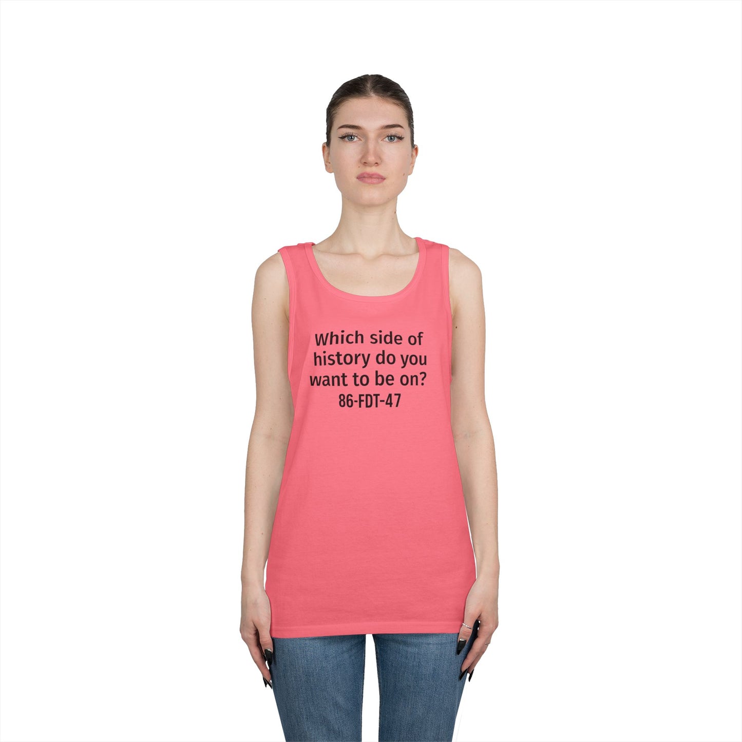 Which side of History?  Unisex Tank Top, Casual Wear, History Lover's Gift, Affirmation Shirt, Summer Fashion, Thought-Provoking Apparel