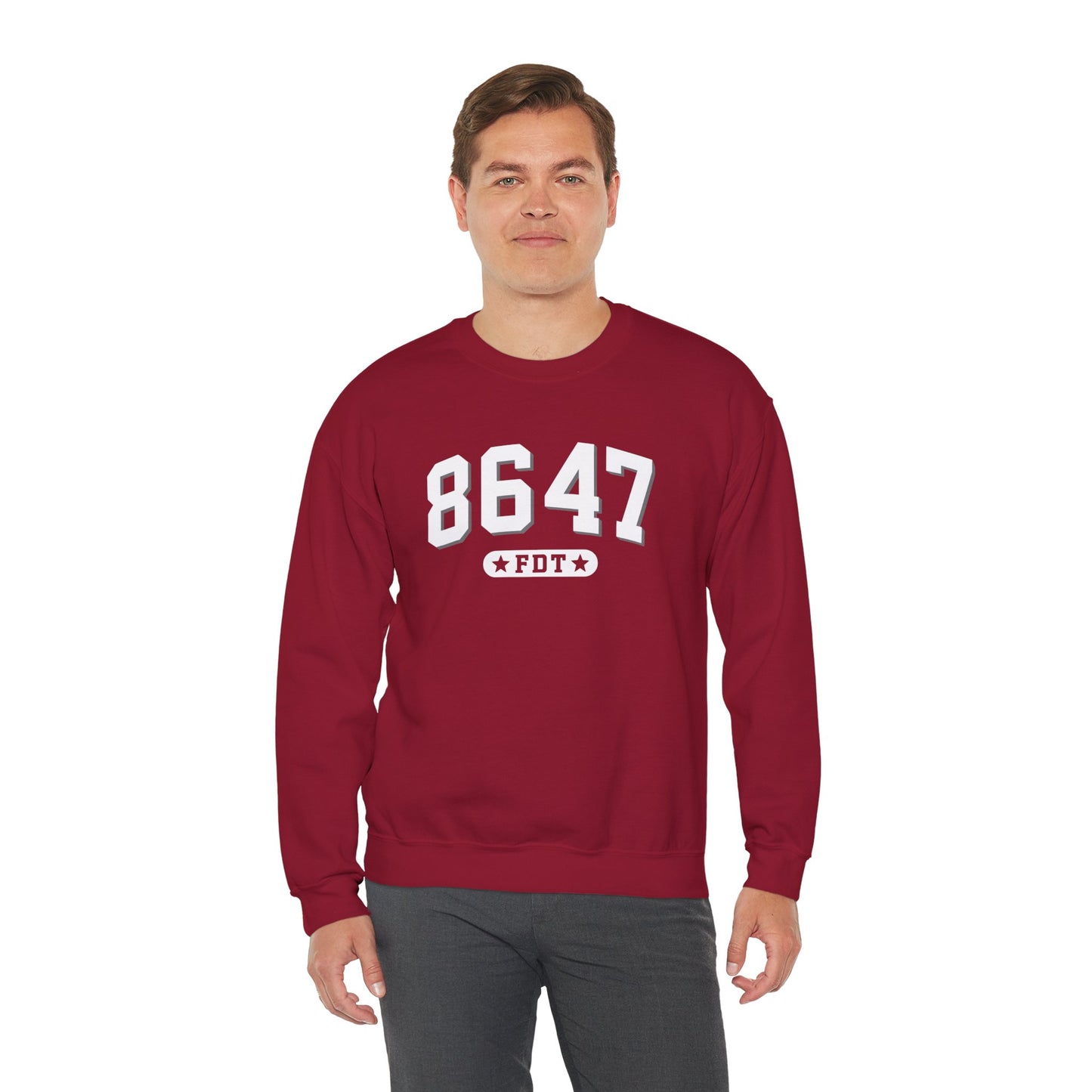 8647 FDT unisex Crewneck Sweatshirt, Stand with FDT Sweatshirt, No Trump Crewneck, Anti-Fascism Sweatshirt, unisex crewneck sweatshirt
