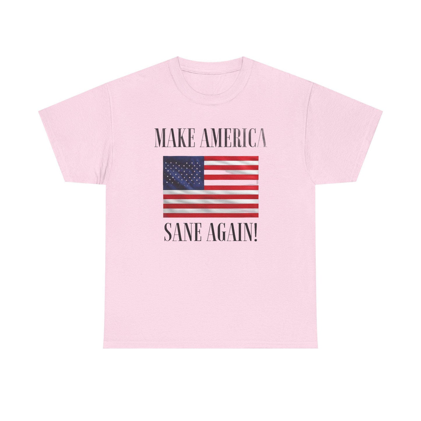 Make America Sane Again! T-Shirt, Unisex Graphic T-Shirt, Political Statement Tee, Anti Fascism, Anti MAGA, Pro Democracy Tee